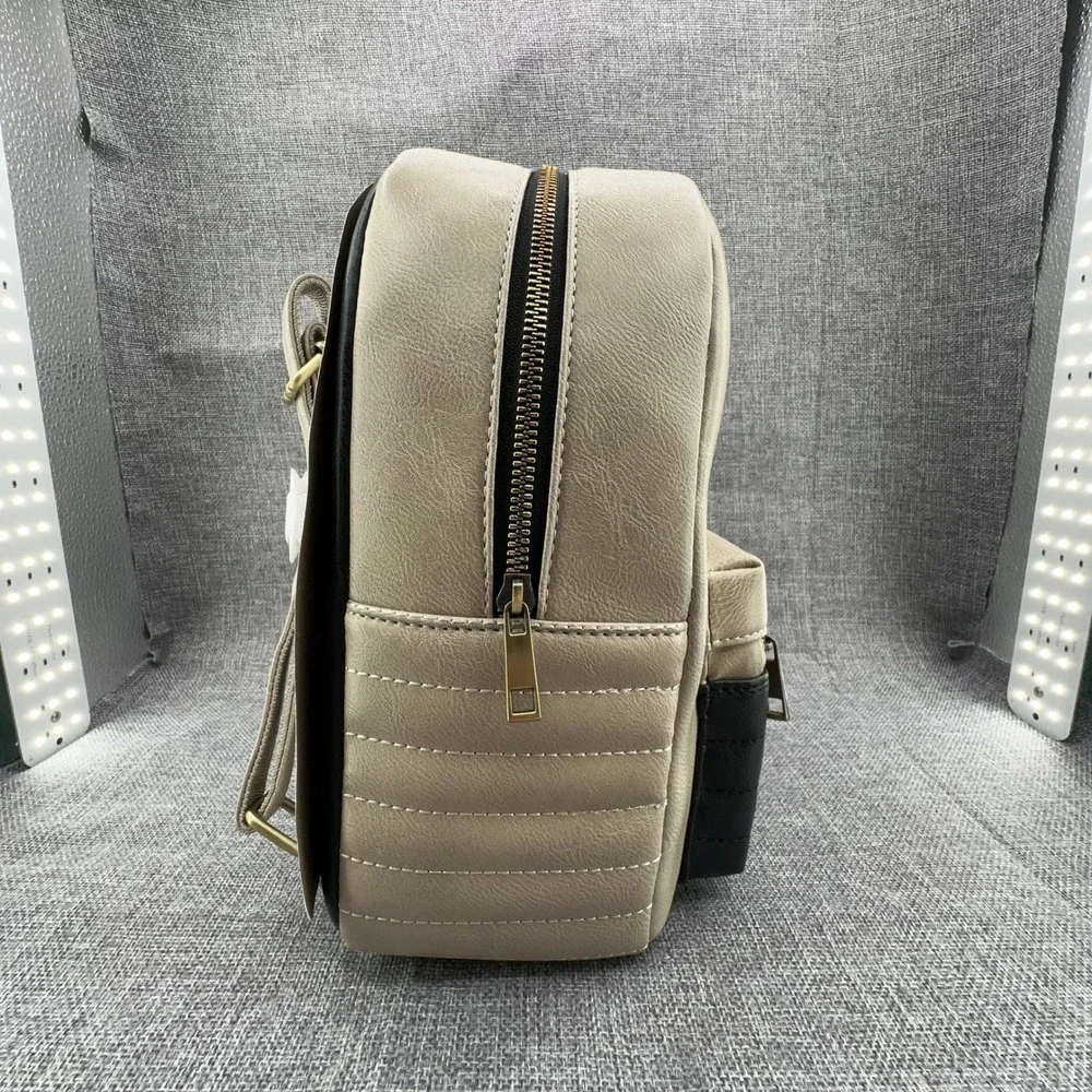 Bioworld Star Wars Obi-Wan Kenobi vs. Vader Mini Backpack Tan Black Bag NEW